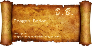 Dragan Bodor névjegykártya